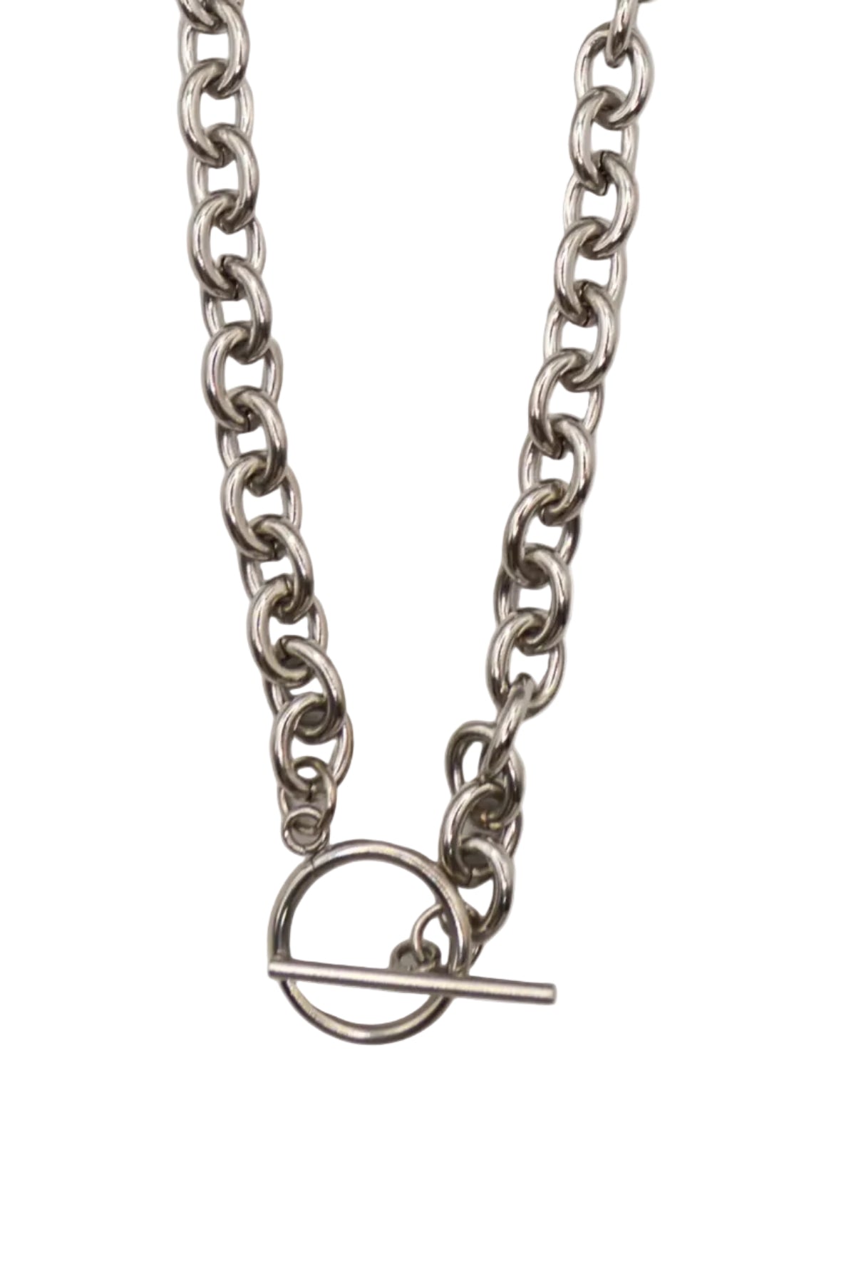 SILVER LINKED CHAIN NECKLACE